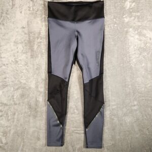 Under Armour ColdGear Leggings Womens Medium Black Grey Compression 1344528